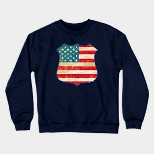 USA Flag Vintage textured Crewneck Sweatshirt